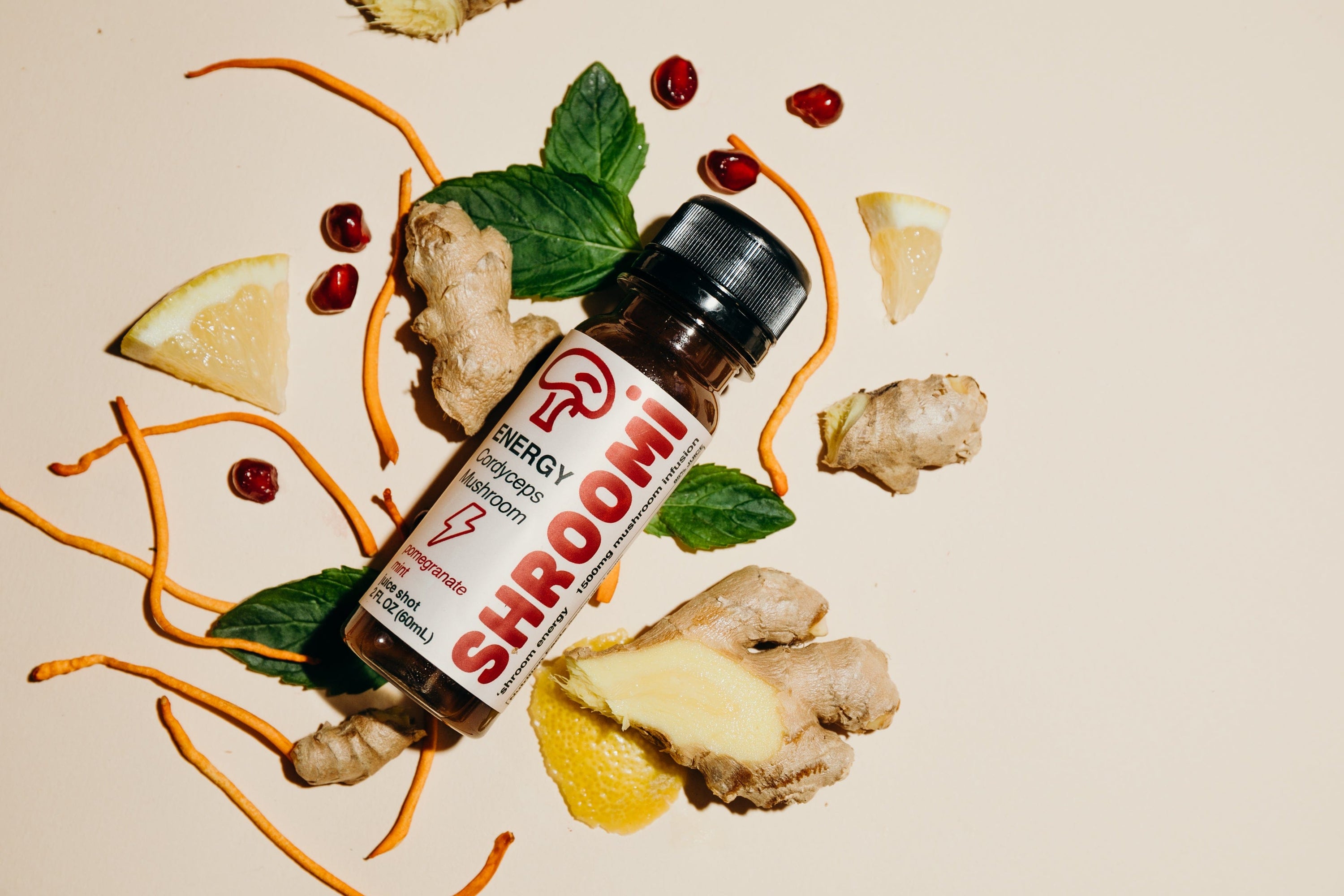 Energy Boosting Pomegranate Mint Shot